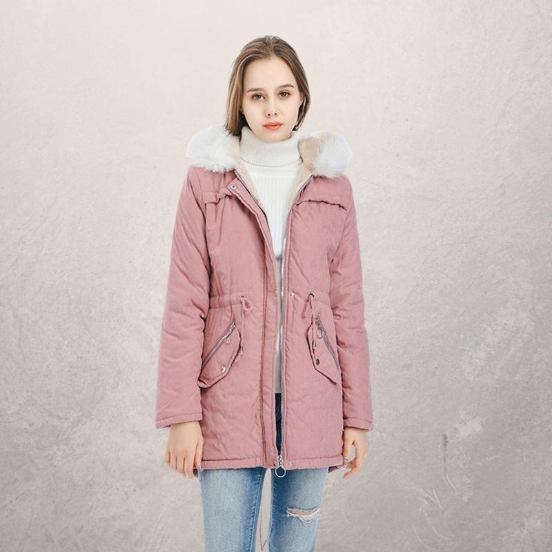 Elegant og moderne, Premium faux fur parka til kvinder