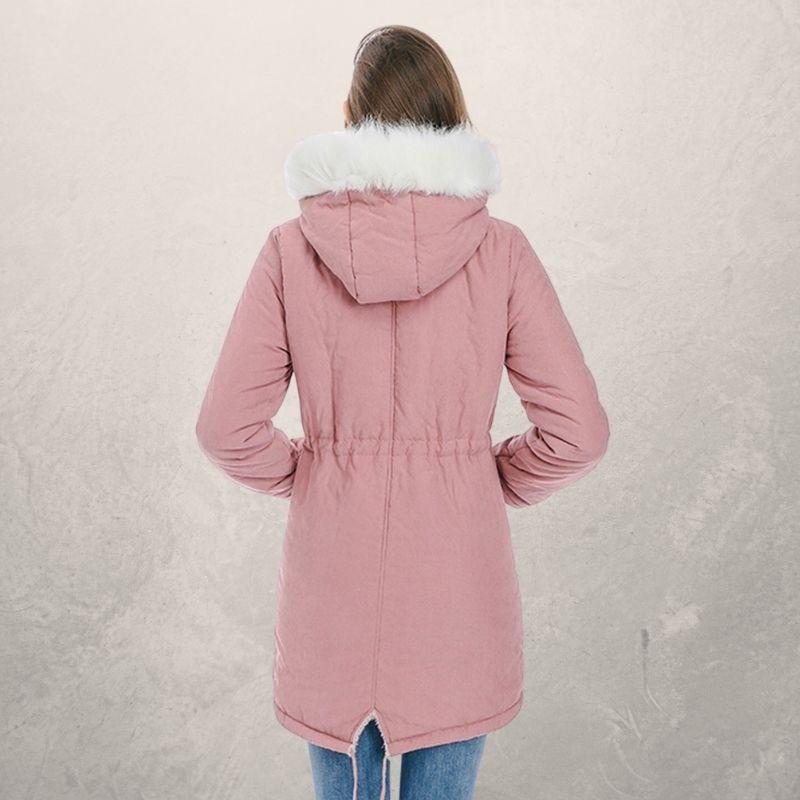 Elegant og moderne, Premium faux fur parka til kvinder