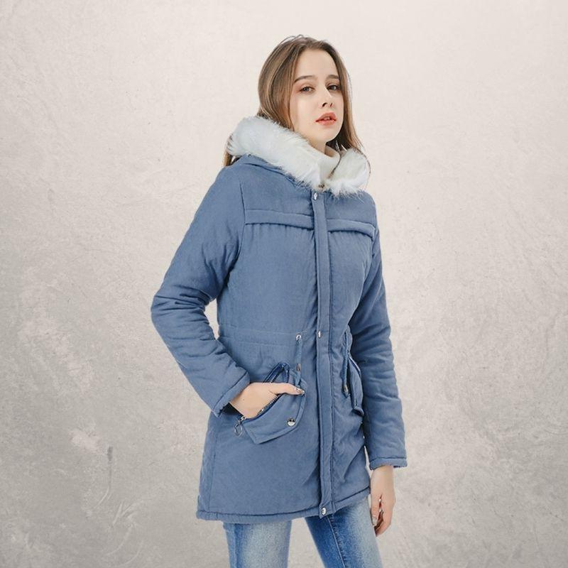 Elegant og moderne, Premium faux fur parka til kvinder