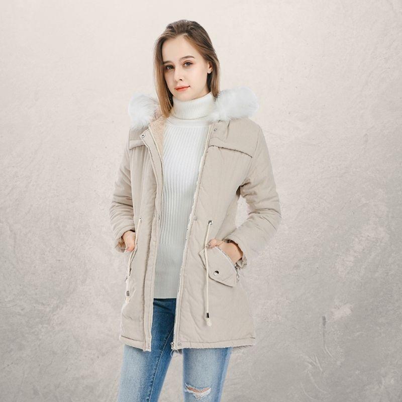 Elegant og moderne, Premium faux fur parka til kvinder